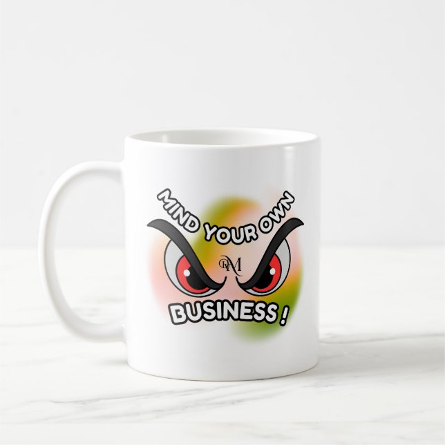 Taza De Café Mug 11oz : Métete en lo propio (blanco) (Izquierda)