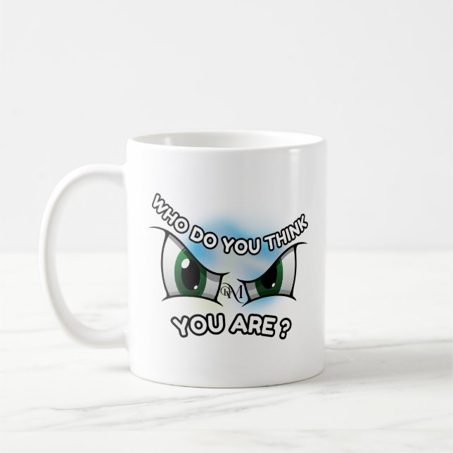 Taza De Café Mug 11oz : ¿Quién crees (blanco)? (Izquierda)