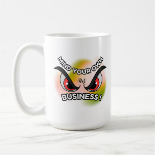 Taza De Café Mug 15oz : Métete en lo propio (blanco)