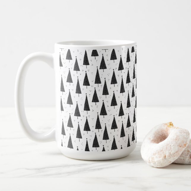 Taza De Café Mug (443 ml) - Christmas Pattern (Con donut)