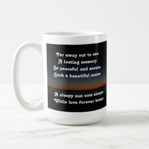 Taza De Café Mug A Sleepe Sun Ahora Duerme Poema De Ladee Basse