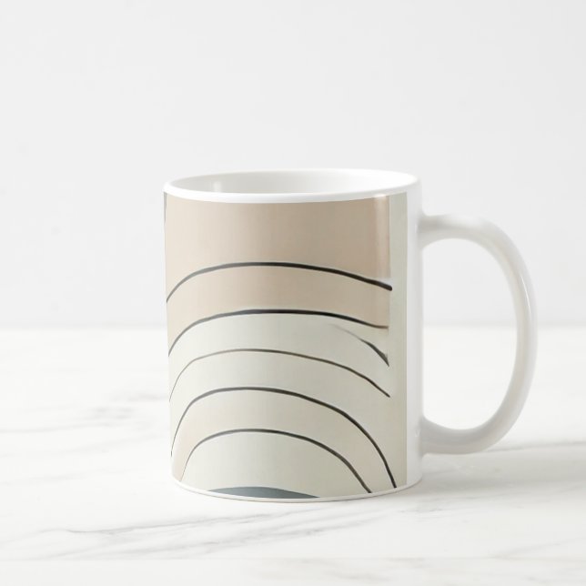 Taza De Café Mug abstracto minimalista (Derecha)
