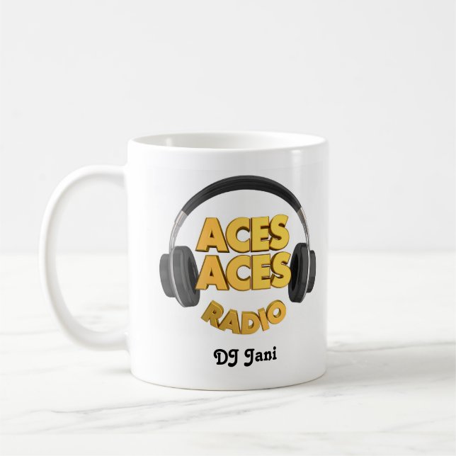 Taza De Café mug Aces logo Jani (Izquierda)