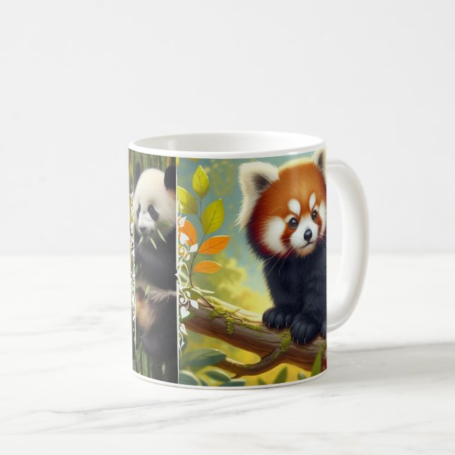 Taza De Café Mug Adorable Red Panda - Foto Animal Panda Roux (Anverso derecho)