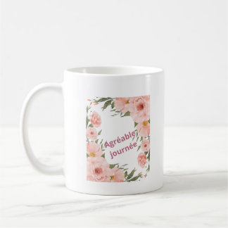 Taza De Café Mug Agréable Journée Floral Rose Poudré – Tasse Él