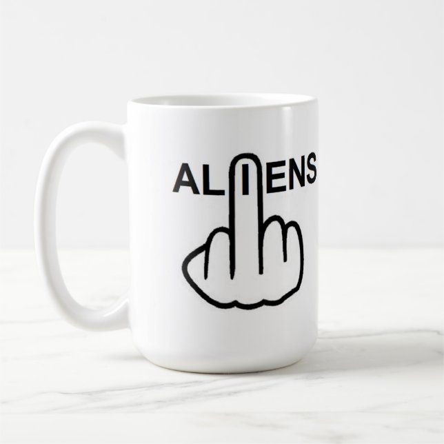 Taza De Café Mug Aliens Flip (Izquierda)