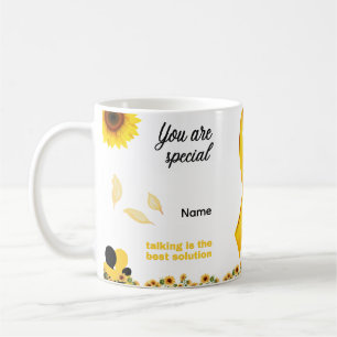 Taza De Café Mug Amarillo de Concientización de Septiembre - Er