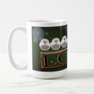 Taza De Café Mug. AMOR Bushtit