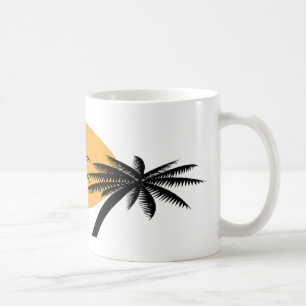 Taza De Café Mug. árbol de palmas
