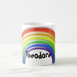 Taza De Café Mug - Arco de colores primarios