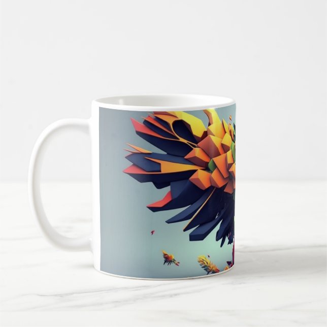 Taza De Café Mug art abstrait Aigle (Izquierda)