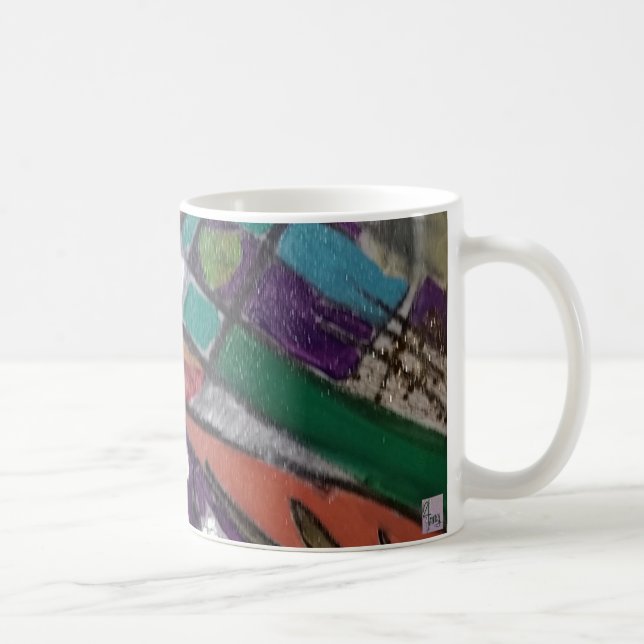 Taza De Café Mug. arte abstracto (Derecha)