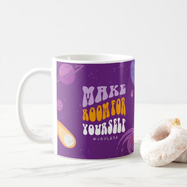 Taza De Café Mug astronauta y de inspiración universal (Con donut)