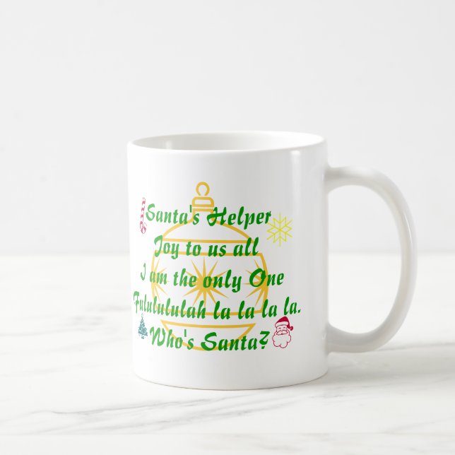Taza De Café Mug auxiliar de Santa (Derecha)