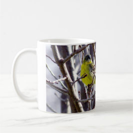 Taza De Café Mug - Ave amarilla en ramas desnudas
