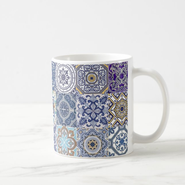 Taza De Café mug azulejos mixte (Derecha)