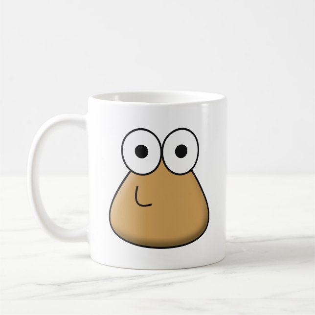 Taza De Café Mug - Baby Pou feliz (Izquierda)
