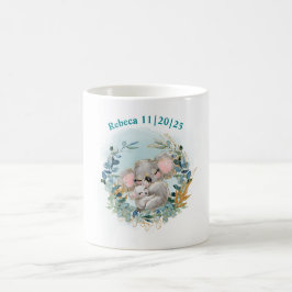 Taza De Café Mug Baby Shower Koala