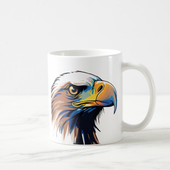 Taza De Café Mug Bald Eagle modelo 3 (Derecha)
