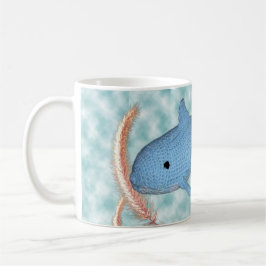 Taza De Café Mug - Ballena nadando a través de la hierba