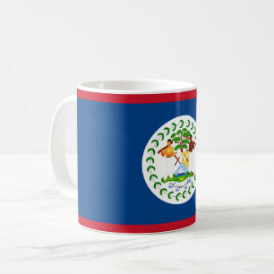 Taza De Café Mug. bandera de Belice