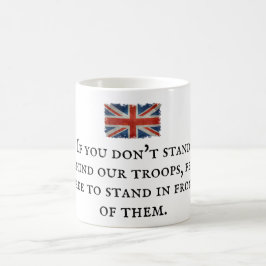 Taza De Café Mug - Bandera de la Unión con lema patriótico 8