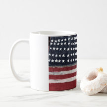 Mug. bandera de madera