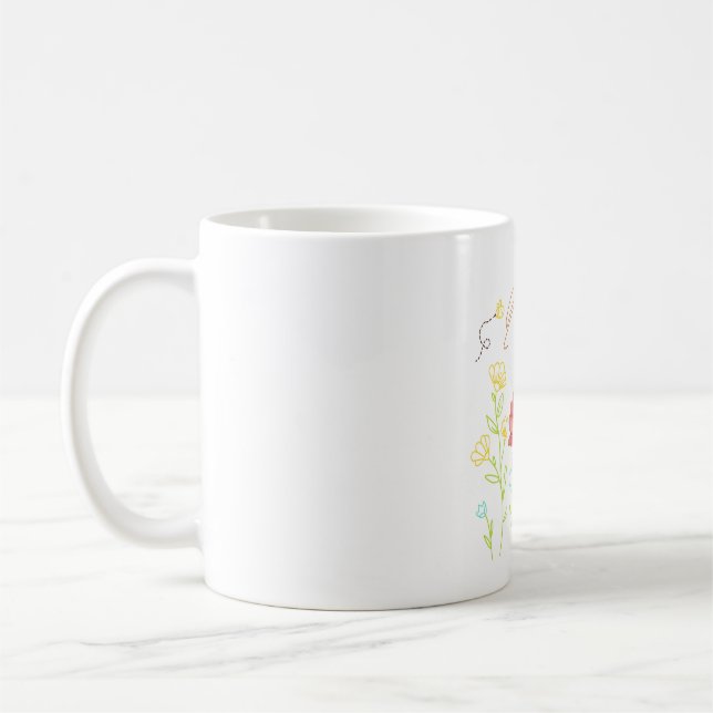 Taza De Café Mug Bee bleu  (Izquierda)