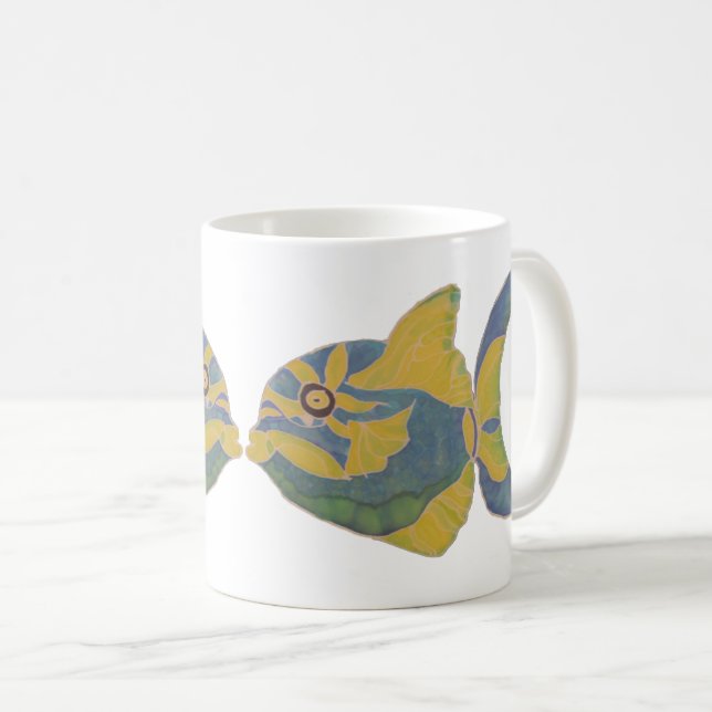 Taza De Café Mug - Besando peces (Anverso derecho)