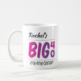 Taza De Café Mug "Big 40" femenina personalizada