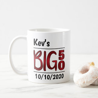 Taza De Café Mug "Big 50" masculino personalizado