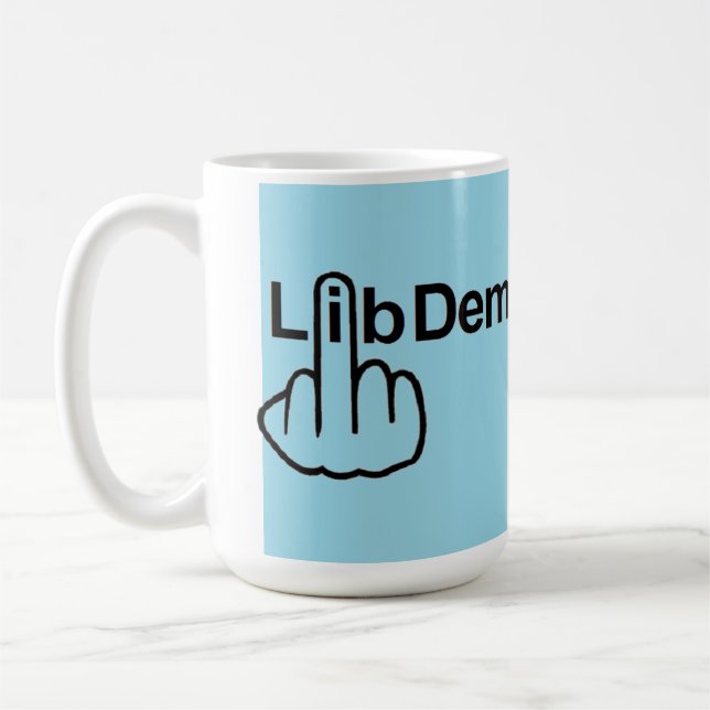 Taza De Café Mug Bird Flib Lib Dem Flip (Izquierda)