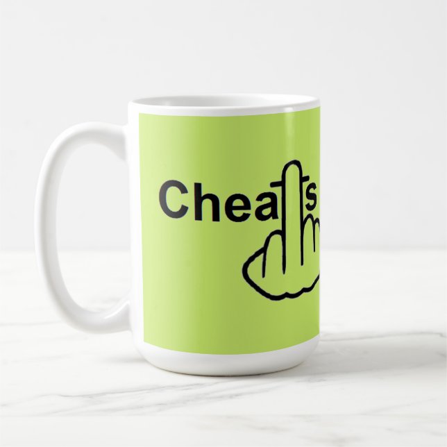 Taza De Café Mug Bird Fliping Cheque Flip (Izquierda)