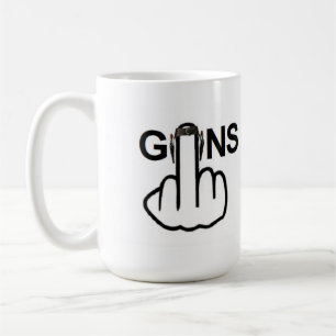 Taza De Café Mug Bird Fliping Guns Flip