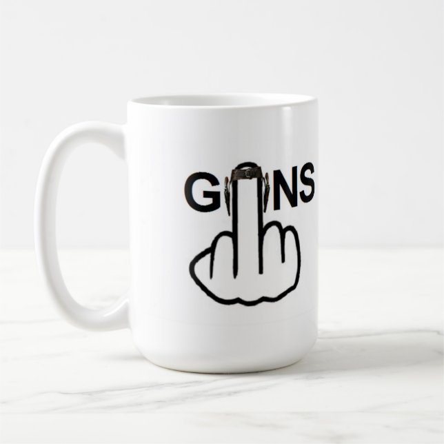 Taza De Café Mug Bird Fliping Guns Flip (Izquierda)