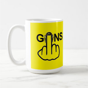 Taza De Café Mug Bird Fliping Guns Flip