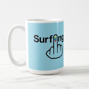 Taza De Café Mug Bird Fliping Surfing Flip