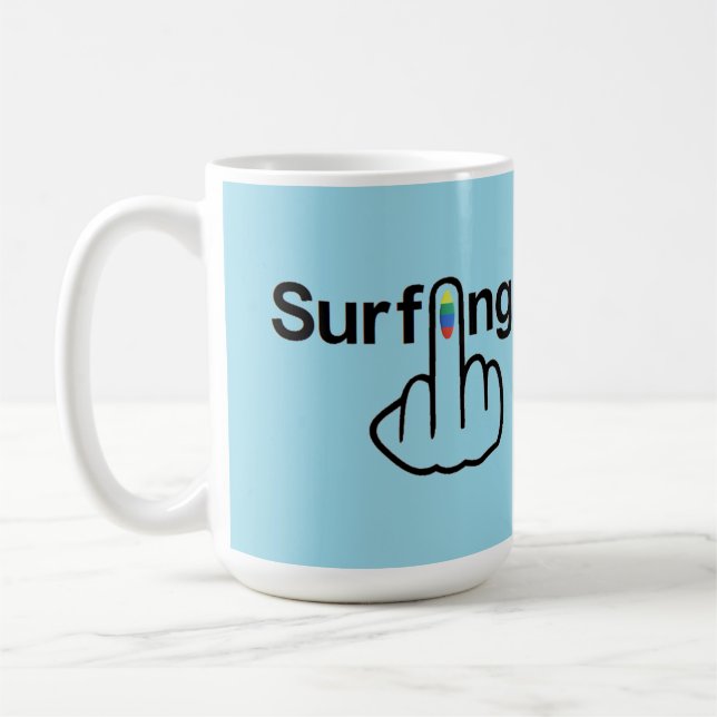 Taza De Café Mug Bird Fliping Surfing Flip (Izquierda)