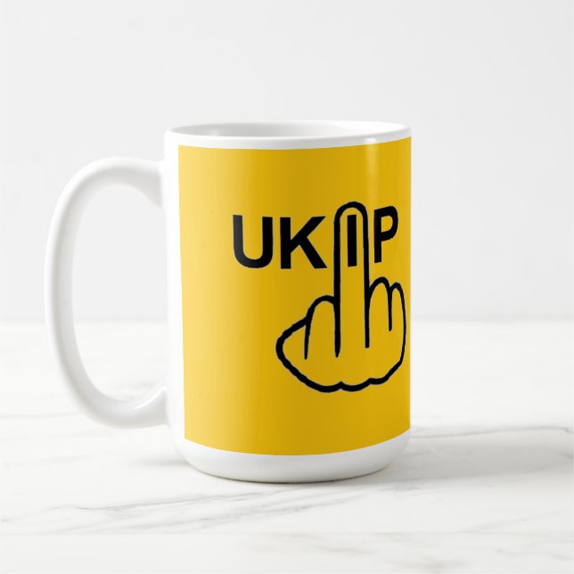 Taza De Café Mug Bird Fliping UKIP Flip (Izquierda)