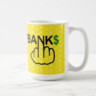 Taza De Café Mug Bird Flipping BankS Corrupt