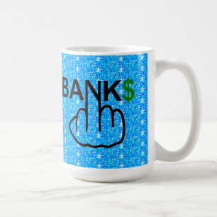 Taza De Café Mug Bird Flipping BankS Corrupt