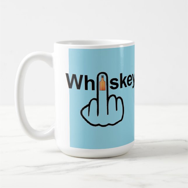 Taza De Café Mug Bird Flipping Whiskey Flip (Izquierda)