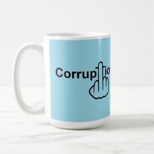 Taza De Café Mug Bird se hunde en la corrupción