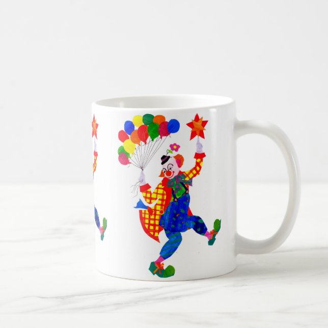 Taza De Café Mug Blanca 'Payaso' (Derecha)