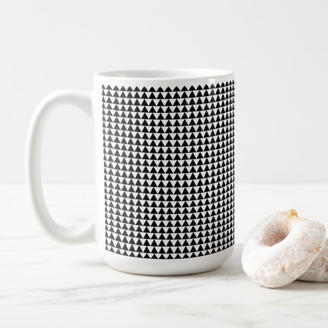 Taza De Café Mug blanco y negro (Con donut)