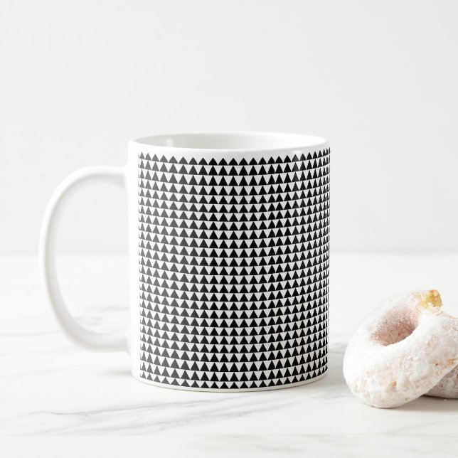 Taza De Café Mug blanco y negro (Con donut)