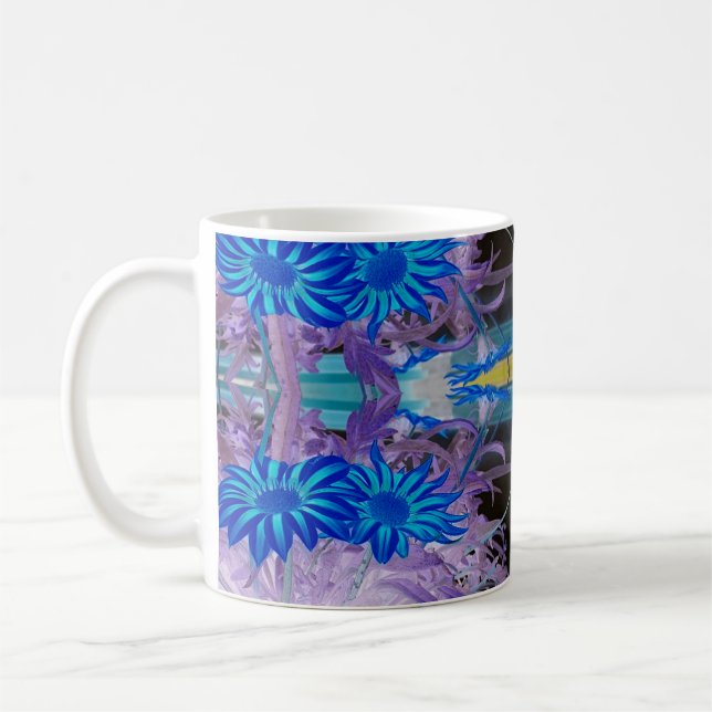 Taza De Café Mug blue flowers (Izquierda)