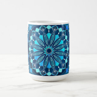 Taza De Café Mug Blue Mandala