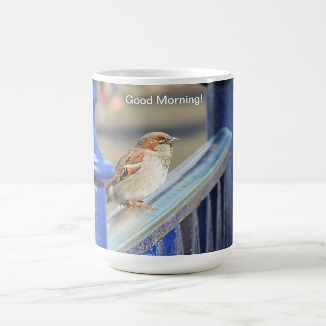 Taza De Café Mug - Buenos días Sparrow (Centro)