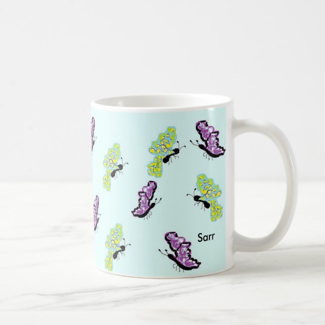 Taza De Café Mug/Butterflies (Derecha)
